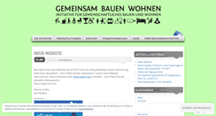 Desktop Screenshot of gemeinsam-bauen-wohnen.org