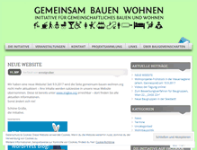 Tablet Screenshot of gemeinsam-bauen-wohnen.org